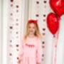 Valentines Personalised Embroidered Name Sweater Dress, thumbnail 7 of 11