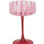 A Pair Of Pink Striped Cocktail Coupes, thumbnail 4 of 5