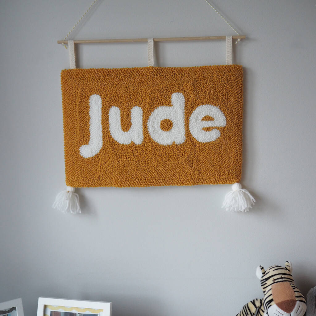 Name Wall Art For Baby's Nursery By Brown Betty Blue