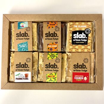 Six Fudge Slab Christmas Display Box – Vegan, 3 of 3