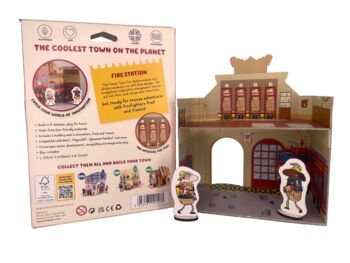 Planet Town Firestation Cardboard Playset, 4 of 5