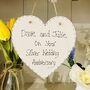 Personalised Anniversary Names Wooden Heart, thumbnail 7 of 7