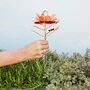 Recycled Metal Copper Rose Garden Stake, thumbnail 3 of 7
