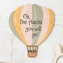 Personalised Balloon Nursery Sign, Hot Air Balloon, thumbnail 7 of 7