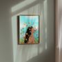 Soak Up The Vibes Floral Illustrated Art | Wall Print, thumbnail 1 of 4