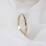 Celestial Engraved Diamond Ring In Solid Gold, thumbnail 7 of 7