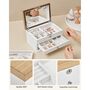 Three Tier Jewellery Box Organiser Case With Mirror, thumbnail 5 of 8