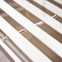 Cream Slatted Iron Indoor Outdoor Coffee Table, thumbnail 5 of 8