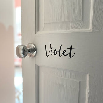 Personalised Name Door Sticker, 6 of 7