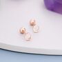 Sterling Silver Open Circle Screw Back Earrings, thumbnail 5 of 12