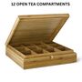 Tea Boxes Highest Quality In Bamboo Stained Natural, thumbnail 5 of 6