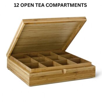 Tea Boxes Highest Quality In Bamboo Stained Natural, 5 of 6
