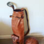 Leather Vintage Style Golf Bag Sunday Golf Bag, thumbnail 1 of 2