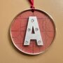 Initial Christmas Decoration Tree Decoration Initial Ornament, thumbnail 2 of 7