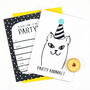 'Party Animal' Invitations Pack Of 15, thumbnail 3 of 5
