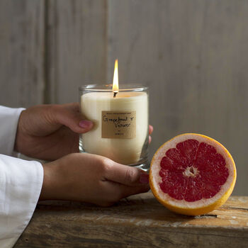 Grounding Grapefruit And Vetiver Scented Candle, 4 of 4
