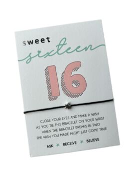 Sweet 16 Wish Bracelet | Gift For 16th Birthday, 6 of 8