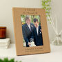 Personalised Anniversary 5x7 Oak Finish Photo Frame, thumbnail 2 of 3