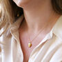 Birthstone Heart Locket Necklace In Gold Plating, thumbnail 4 of 11