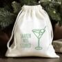 Extra Dirty Martini Embroidered Slippers, thumbnail 5 of 6