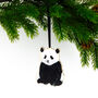 Panda Wooden Hanging Decoration, thumbnail 1 of 5