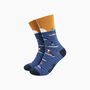 Sunset Paddle Boarding Bamboo Socks In Blue, thumbnail 1 of 4