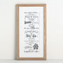 Personalised Story Of Our Wedding Print, thumbnail 2 of 3