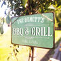 Personalised 'BBQ & Grill' Garden Sign, thumbnail 1 of 2