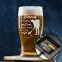 Personalised 'Now I work for my wife' Retirement Pint Glass And Gift Set, thumbnail 1 of 7