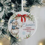 Personalised Baby's First Christmas Keepsake Ornament In Pink, Blue Or Red, thumbnail 2 of 5