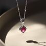 Sterling Silver Birthstone Necklaces, thumbnail 2 of 12