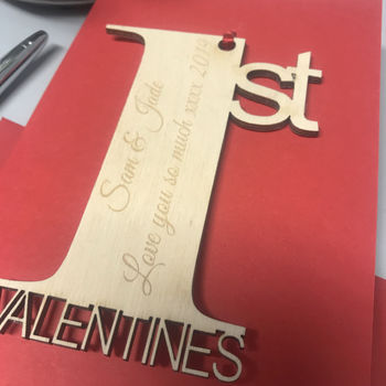 Personalised 1st Valentine's Day Keepsake Card, 11 of 12