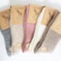 Natural Cashmere Socks, Wool Soft And Warm, thumbnail 2 of 12