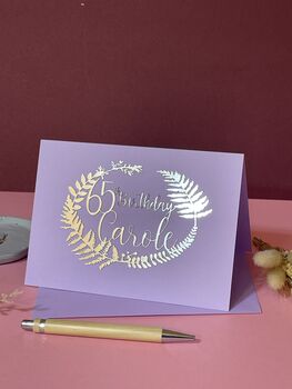 Personalised Lasercut Birthday Card, 9 of 9