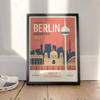 Personalised Berlin Marathon Print, Unframed, 2 of 6