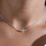 Sterling Silver Friendship Knot Necklace, thumbnail 1 of 8