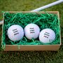 Six Personalised Golf Balls With Any Name Or Initials, thumbnail 3 of 5