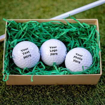 Six Personalised Golf Balls With Any Name Or Initials, 3 of 5