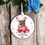 Personalised Pet French Bull Dog Love Decoration, thumbnail 2 of 2