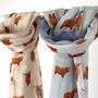 Highland Cow Print Scarf, thumbnail 1 of 8