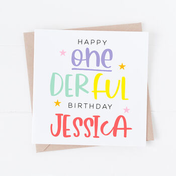 Personalised First Birthday Card, 2 of 3