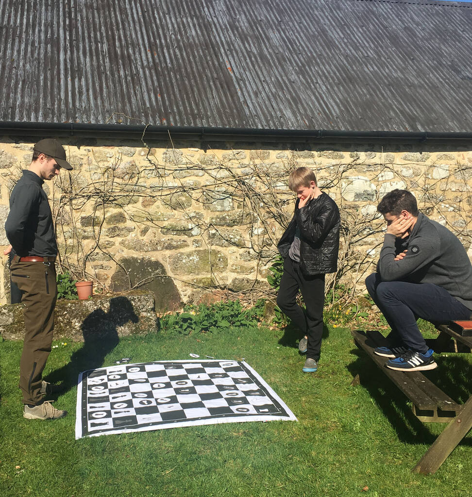Chessboard Pacmat Picnic Blanket, 1 of 4