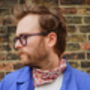 Mens Mixed Ditzy Floral Cotton Neckerchief, thumbnail 2 of 12