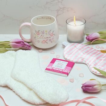 Mother’s Day Gift To Show You Care – Mama Mug, Eye Mask, Cosy Socks And Chocolate, 3 of 6