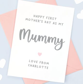 Mummy Personalised First Mother's Day Card, 5 of 5