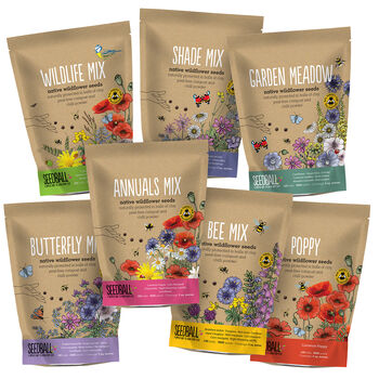 Wildflower Seed Packs For Pollinators And Garden Wildlife. Choose From Seven Varieties, 7 of 12