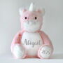 Personalised Pink Unicorn Soft Toy, thumbnail 2 of 5