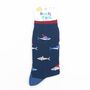 Men's Bamboo Socks Christmas Sharks, thumbnail 5 of 5