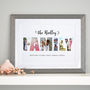 Personalised Photos Inside Family Word Art, thumbnail 2 of 11
