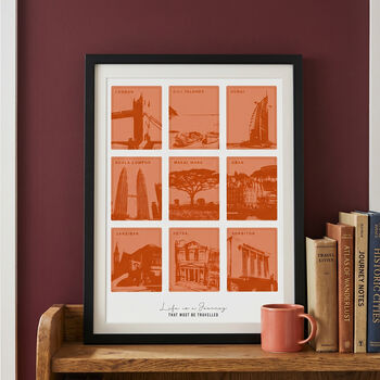 Personalised Favourite Travels Destination Print, 8 of 12